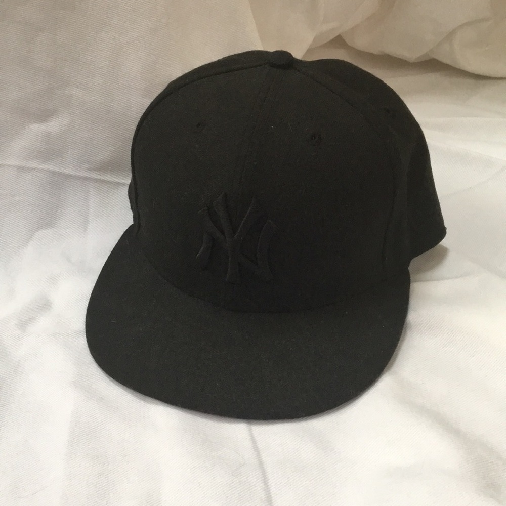 All Black New Era Yankees cap NYC